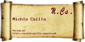 Michls Csilla névjegykártya